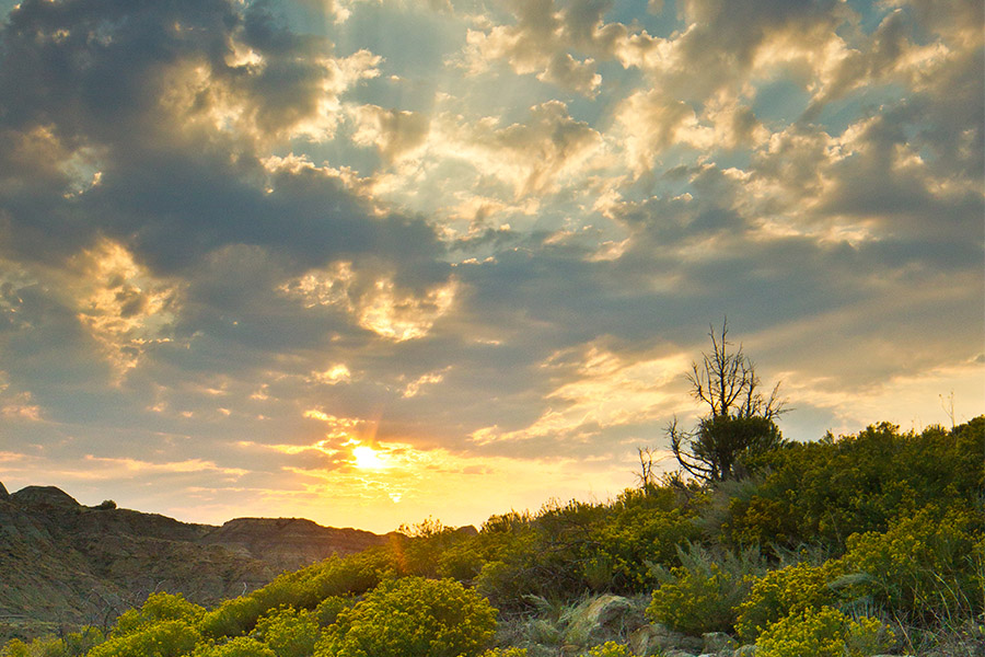 Sky over Makoshika State Park